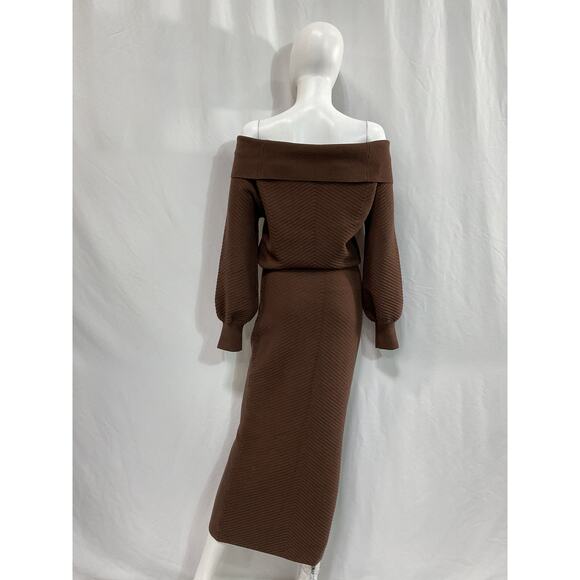 Favorite Daughter 'The Irene' Brown Viscose Dress Size S - Picture 3 of 5